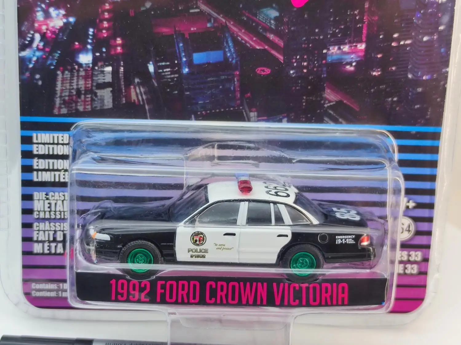 GreenLight 1:64 1992 Форд Корона Виктория зеленая машина модель автомобиля из сплава