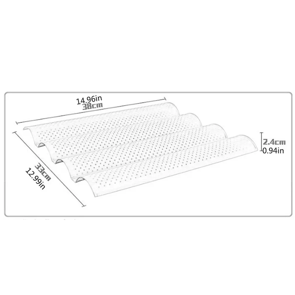 

Baguette Baking Mould Baking Mould Baguette Baking Tray Wave Stick Bread Stick For Kitchen Baking Home