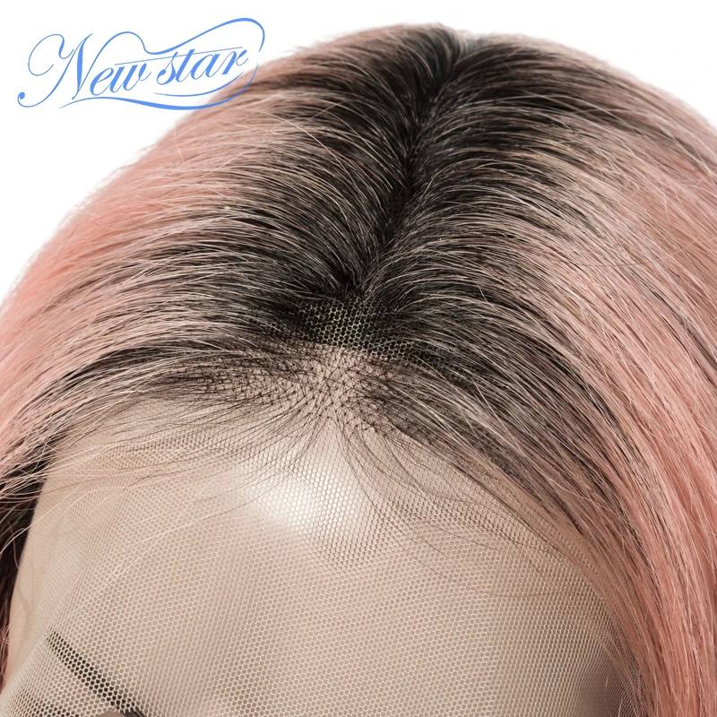 Парик из черного корня с коротким ворсом волнистые волосы натуральных волос без