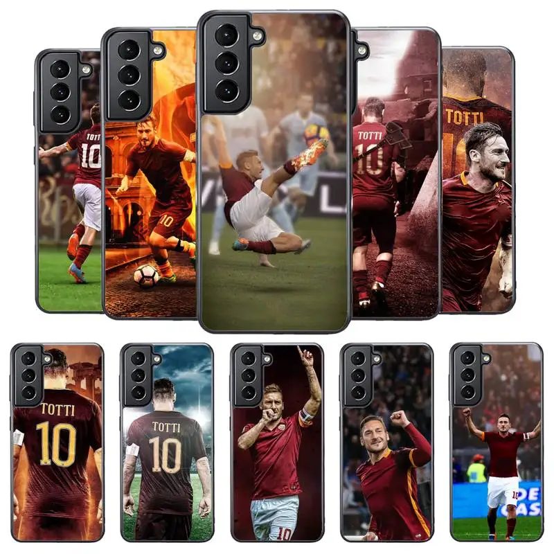 

Football-S-Soccer Star-D-Francesco Totti Phone Case For Samsung S21 s20 s30 s10 s9 s8 s7 s6 note20 ultra plus edge PC&TPU soft