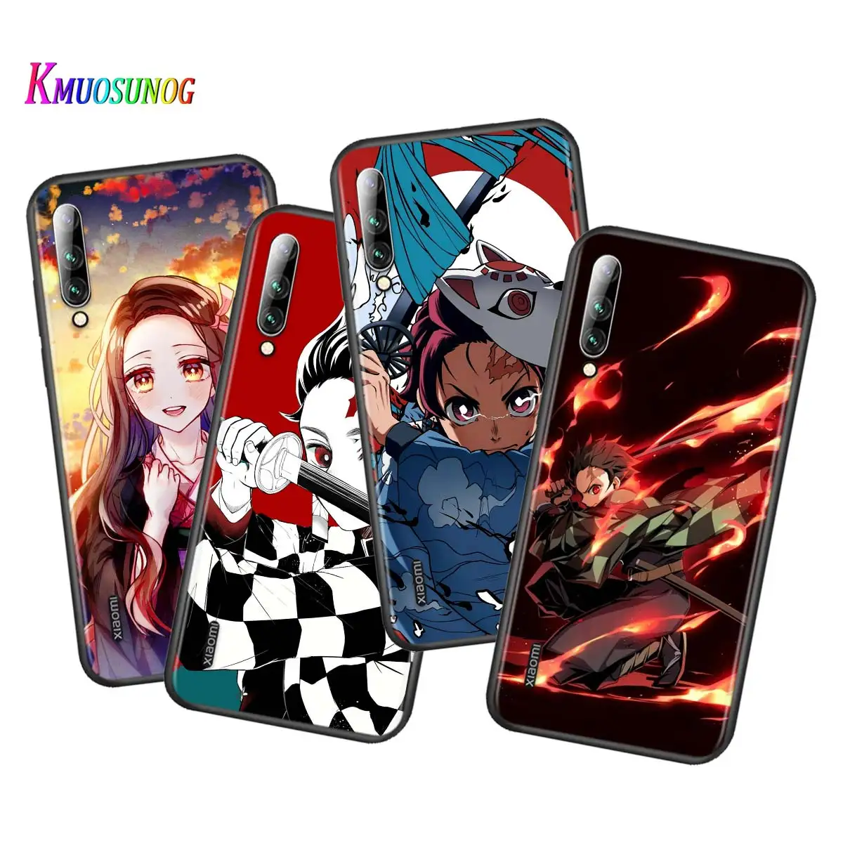 

Silicone Cover Kimetsu no Yaiba for Xiaomi Mi 10 9T CC9 Pro Note 10 9 SE 8 A3 A2 A1 Lite Play Mix 3 Black Phone Case