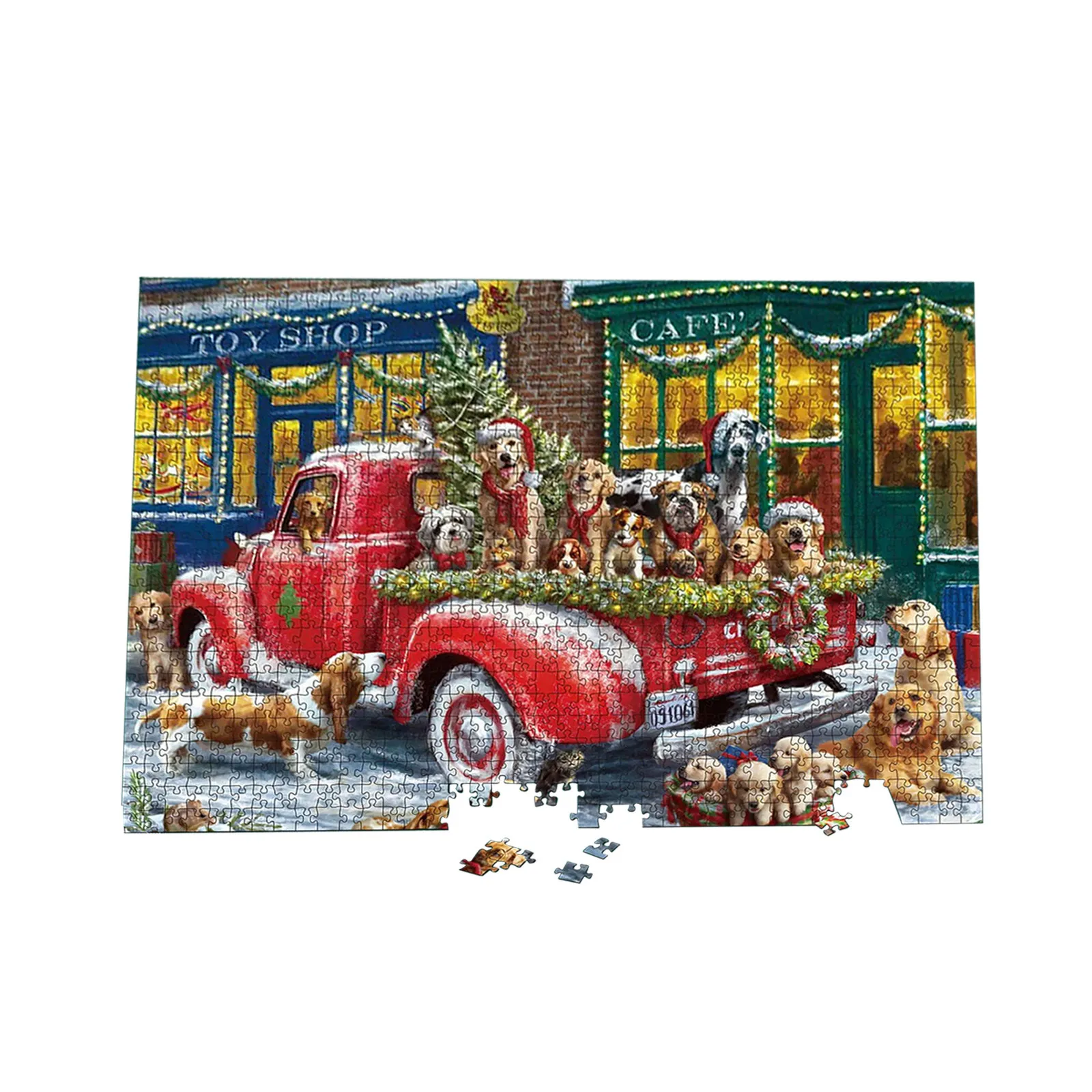 

Пазлы J-igsaw 1000 шт., Рождественский пазл для взрослых и детей, Обучающие игрушки, домашняя настенная живопись, новогодние подарки