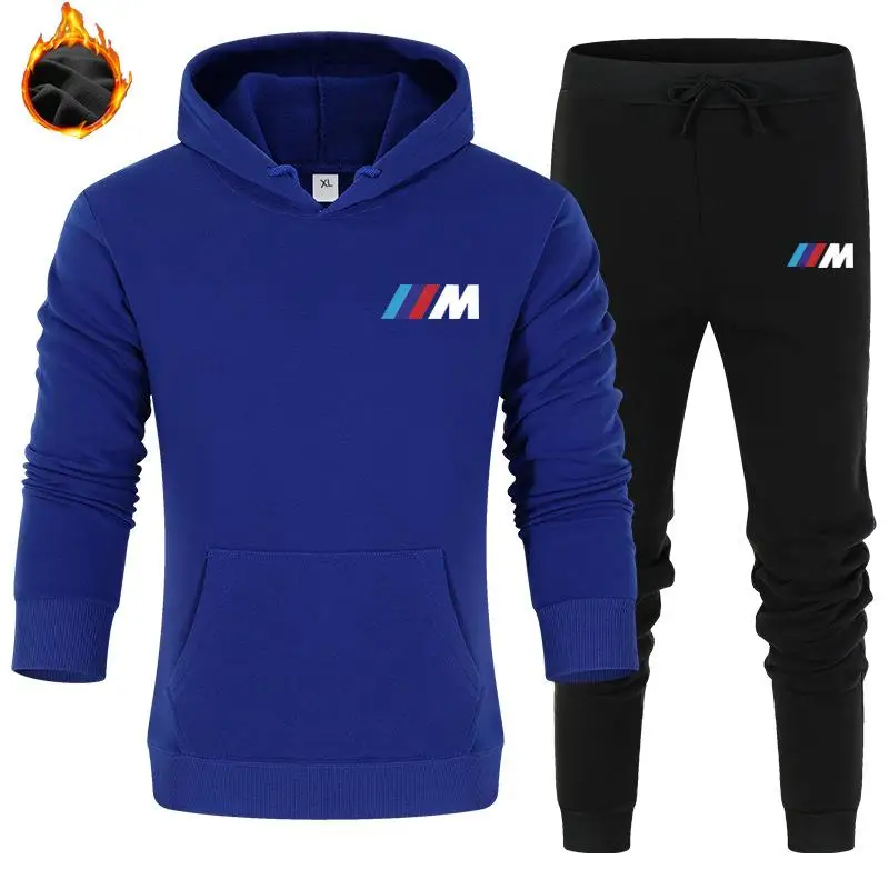 

2-Piece Hoodie And Sweatpants Suit Sportswear Men And Women Sweatshirt Suit Jogging Pullovers