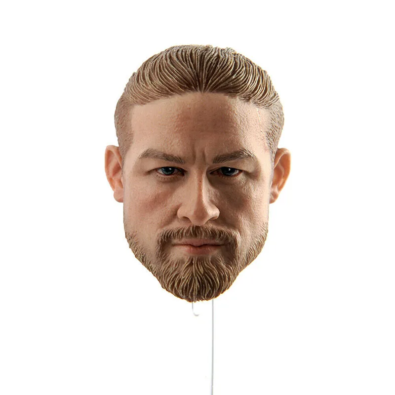 

1/6 Charlie Hunnam Head Sculpt PVC Male Soldier Head Carving Model Fit 12'' Action Figure Doll