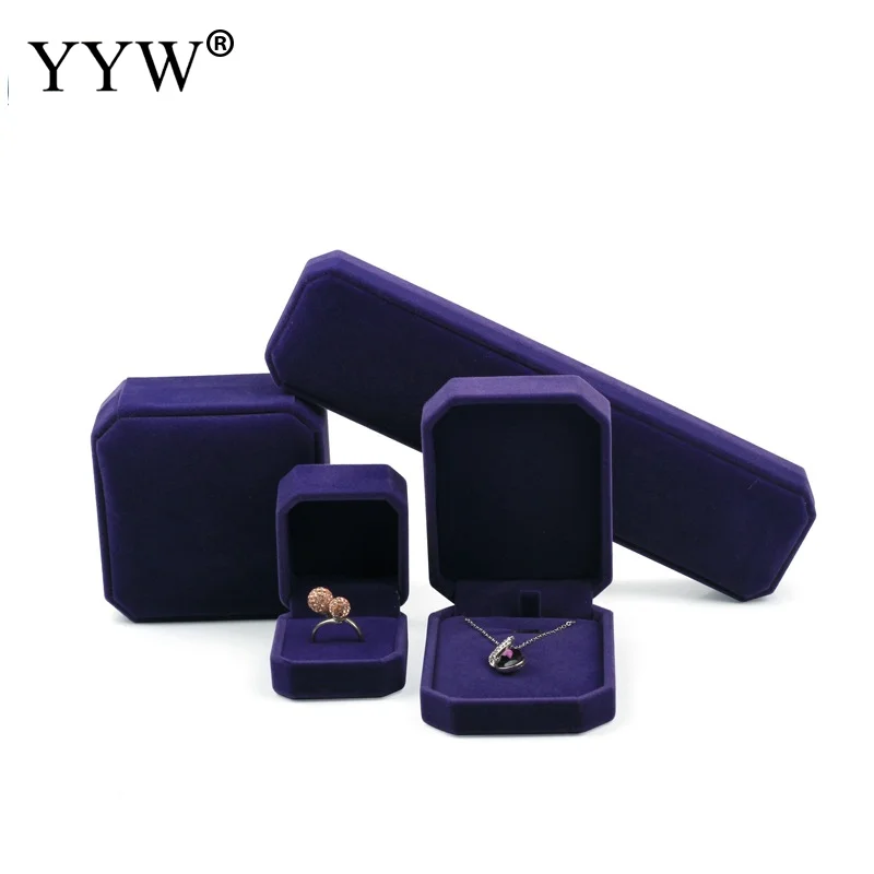 1 шт. элегантная фиолетовая упаковка для ювелирных изделий в стиле ретро набор