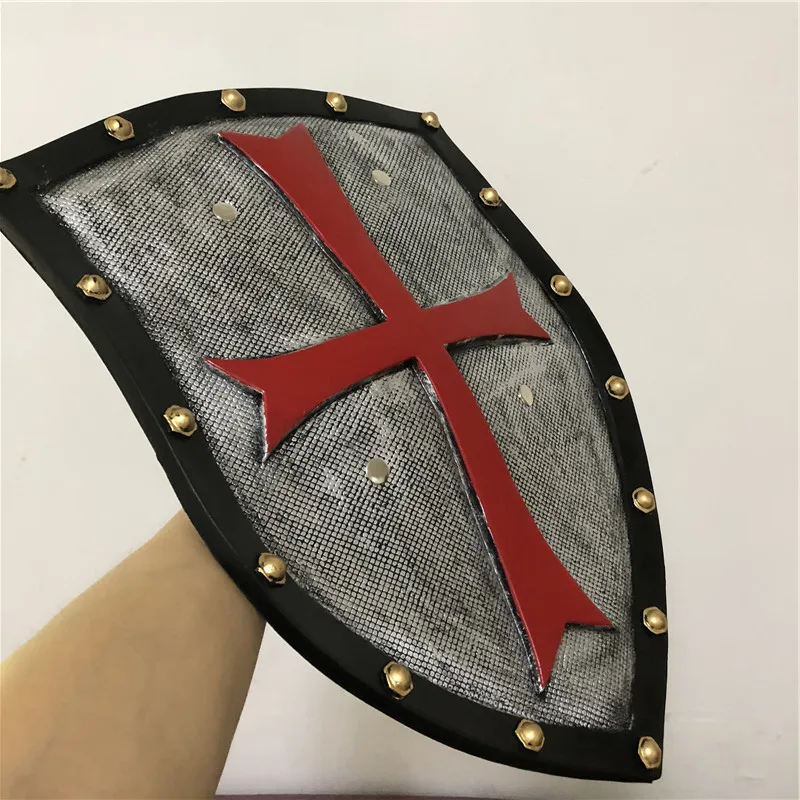 Косплей реквизит Cos на Хэллоуин подарок 52 см красный крестомер рыцарь папы Orc щит