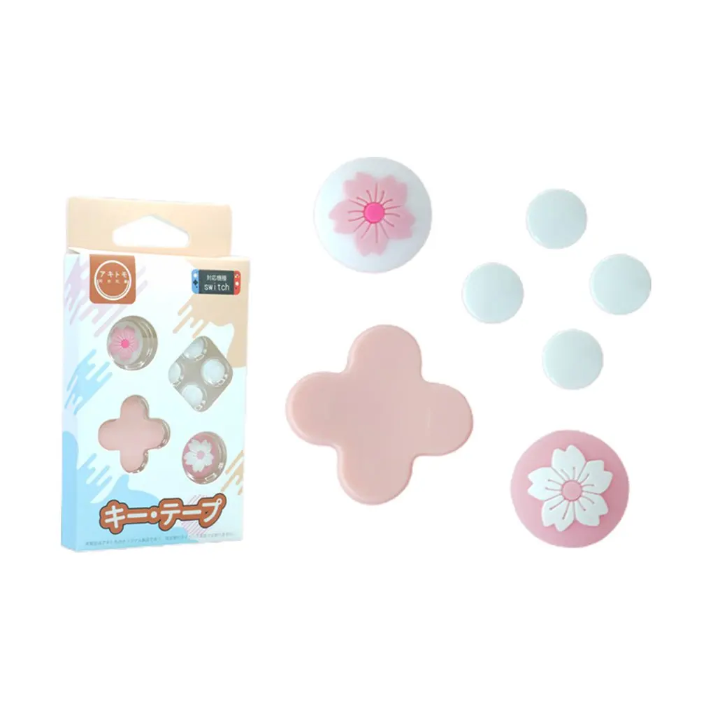 

Move Direction Key Cross Button Sticker Joystick Thumb Sticker Grip Cap Cover Silicone Thumb Grips Caps Cover