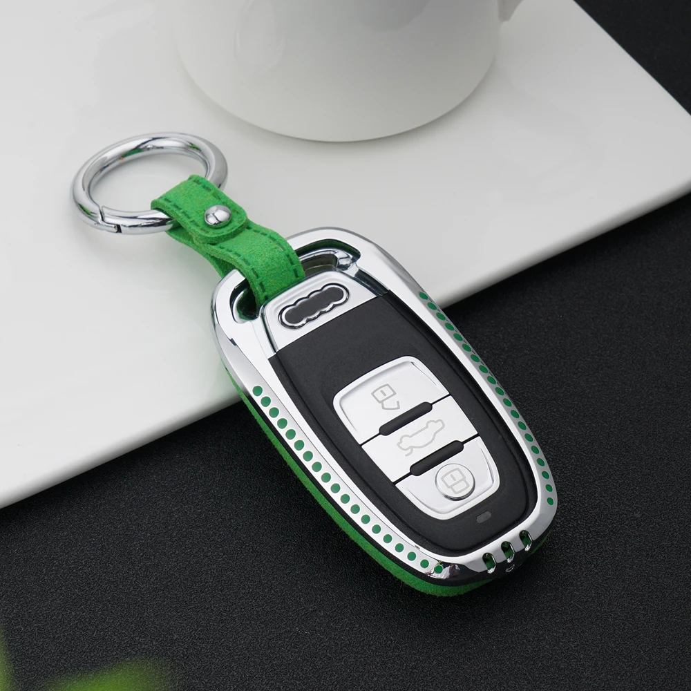 Чехлы для ключей автомобильной защиты чехол стайлинга автомобиля Audi A6L A4L B6 B7 B8 B9 S5