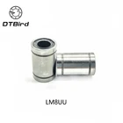 2 шт.лот LM8UU линейная втулка 8 мм Линейный шарикоподшипник линейный подшипник 8 мм детали для 3D-принтера LM8 Запчасти для ЧПУ