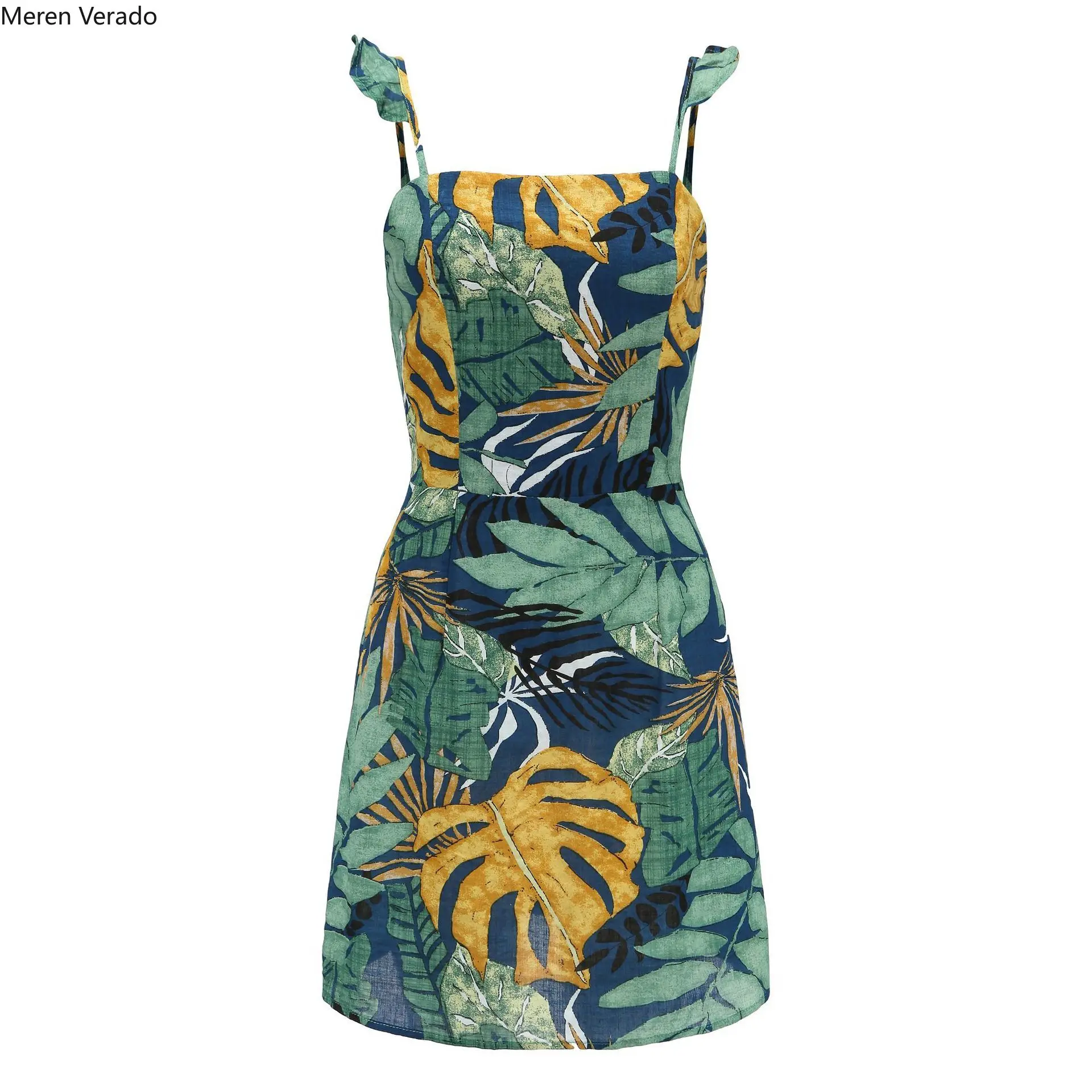 Женское мини-платье без рукавов Meren Verado летнее богемное короткое Повседневное