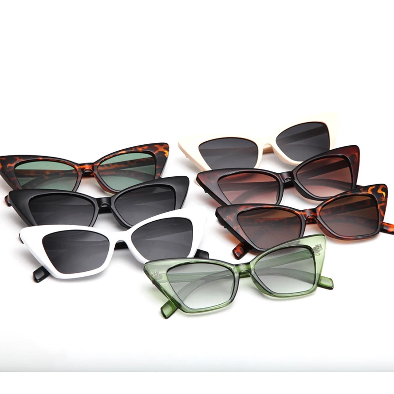 

Exaggerated Cat Eye Style PC Wrap Women's Sunglasses Classic OL Style Leopard Sun Glasses For Woman Girls UV400