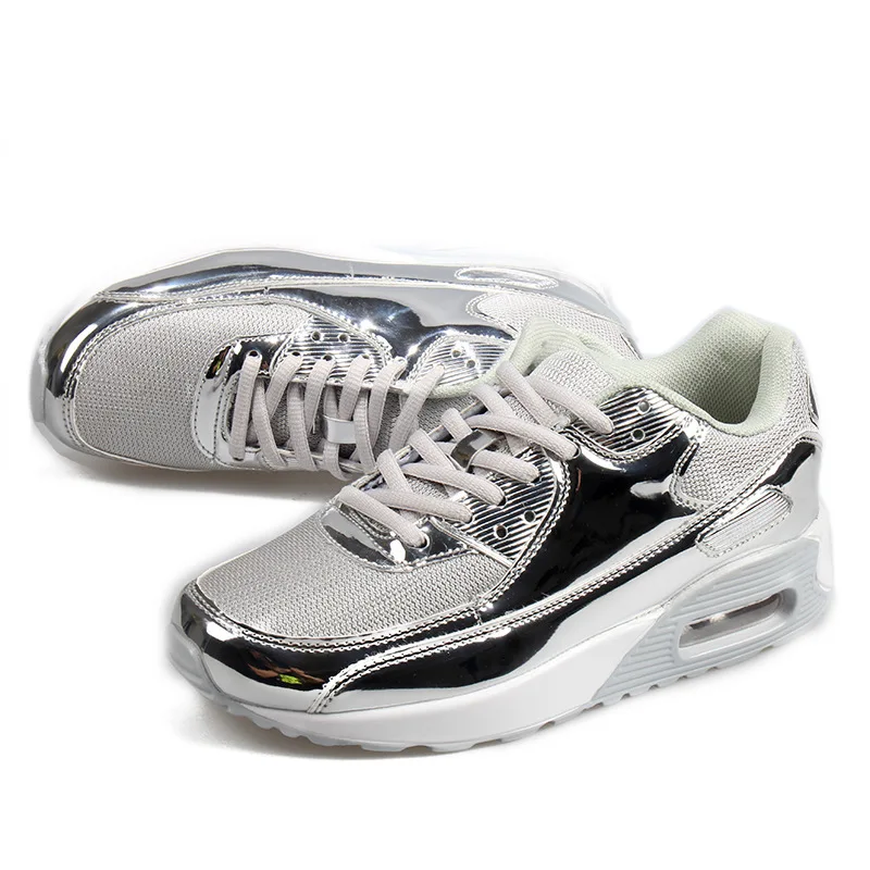 Кроссовки женские из ПУ кожи дышащие сетчатые повседневная обувь на плоской