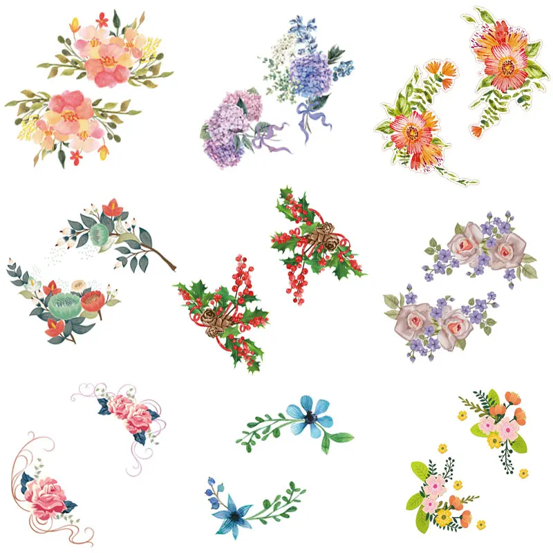 Новые стильные красочные цветы роза пион красивые наклейки на стену унитаз в