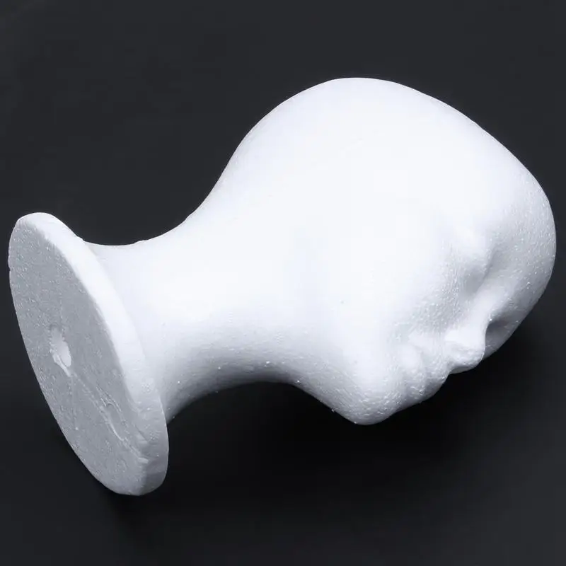 

Female Foam Mannequin Head Model Hat Wig Display Stand Rack white