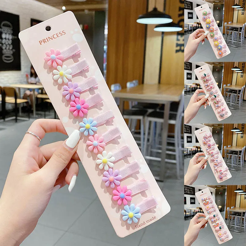 

Ear Side Bangs Clip Cute 1Set Children Hairpin Acrylic Nice Gift Cartoon Pattern Korean Style Baby Hair Accessories for Girl
