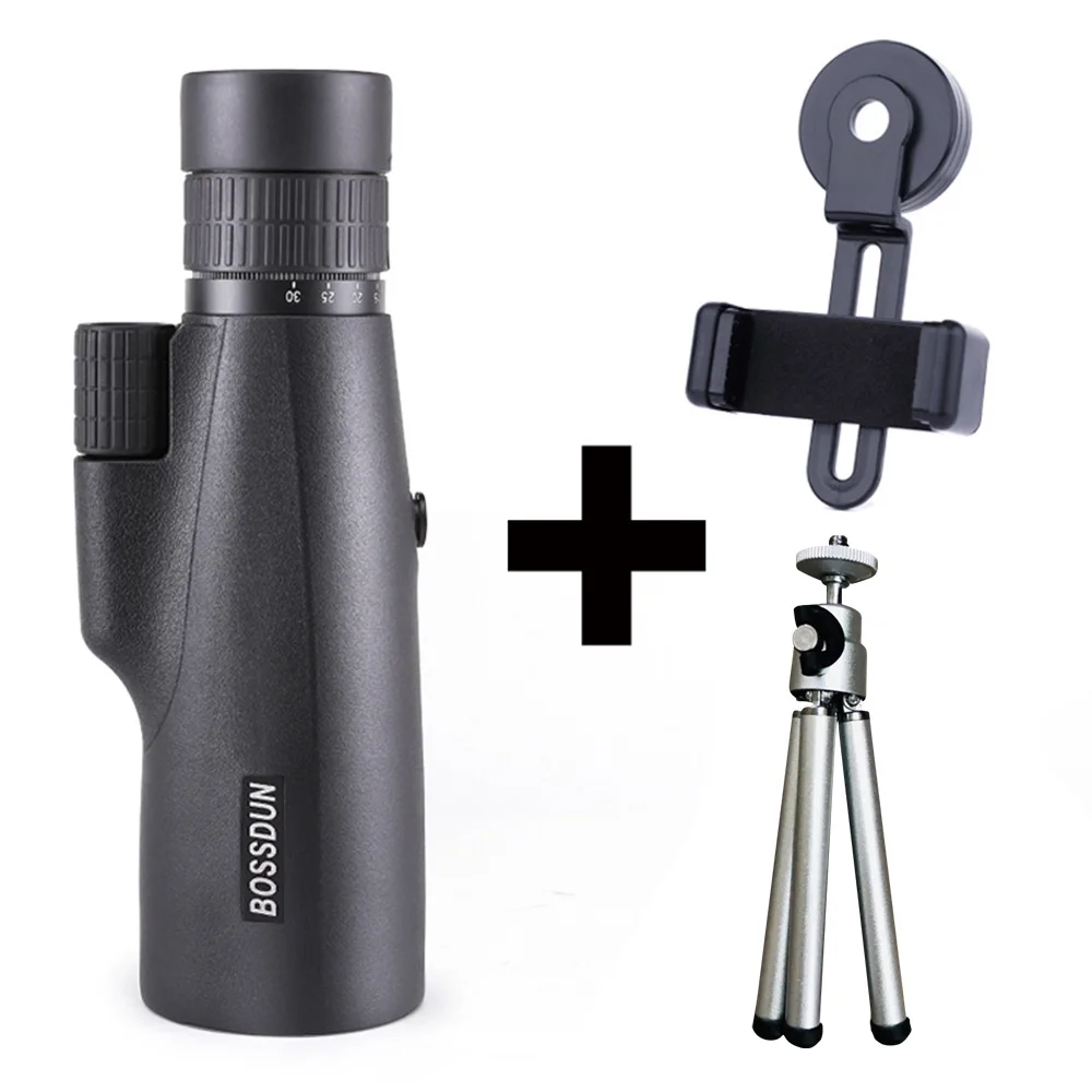 

BOSSDUN 10-30X50 Monocular Binoculars Waterproof Night Vision Zoom Spot Telescope For Outdoor Hunting Camping with Holder Tripod