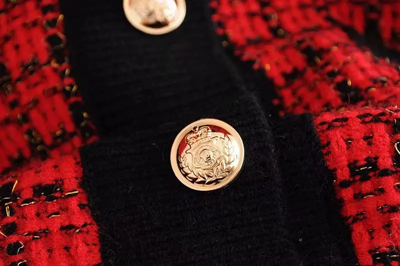 Женский свитер 2019 новый осенний длинный рукав пуговица карман Плед толстый