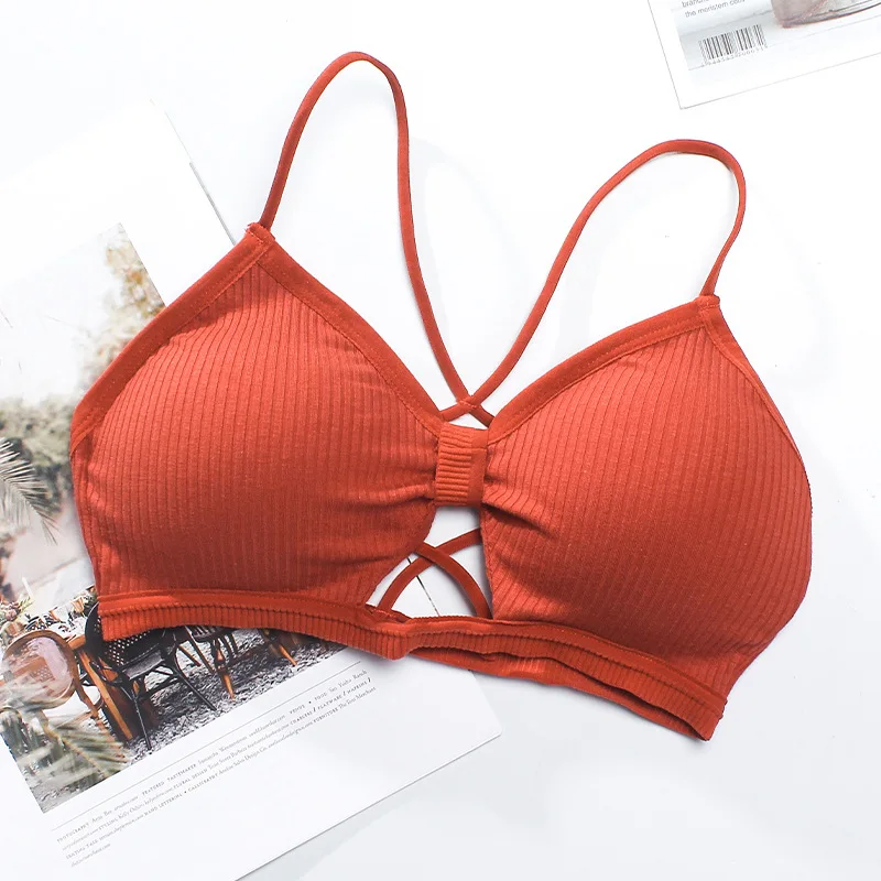 

Sexy Bra Bralette Push Up Bras For Women Backless Bra Wireless Sexy Lingerie Comfort Bow Padded Brassiere