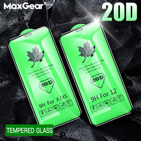 20D полное покрытие закаленное стекло для iPhone 14 11 12 13 mini Pro XR X S Max Защита экрана для iPhone 7 8 Plus SE защитная пленка