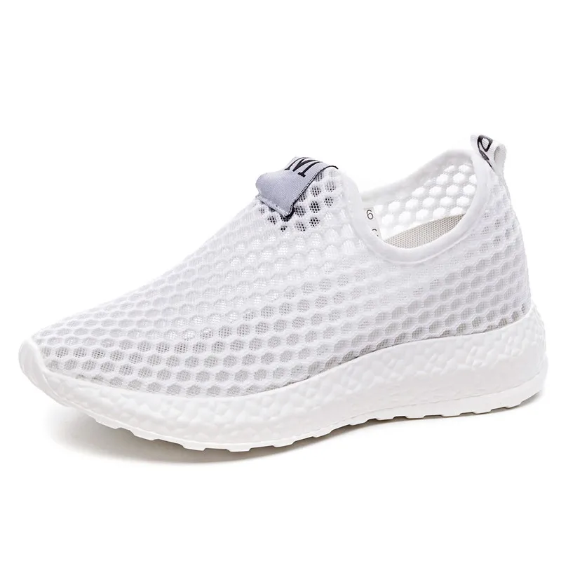 Woman Tennis Shoes Slip-on Ladies Light Black Sports Shoes Female Sneakers Breathable Women Flats Outdoor Walking Tenis De Mujer