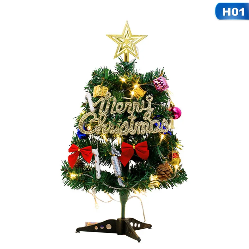 

Christmas Tree Package With Light Christmas Decoration Desktop Mini Christmas Tree Christmas DIY Holiday Decoration Supplies