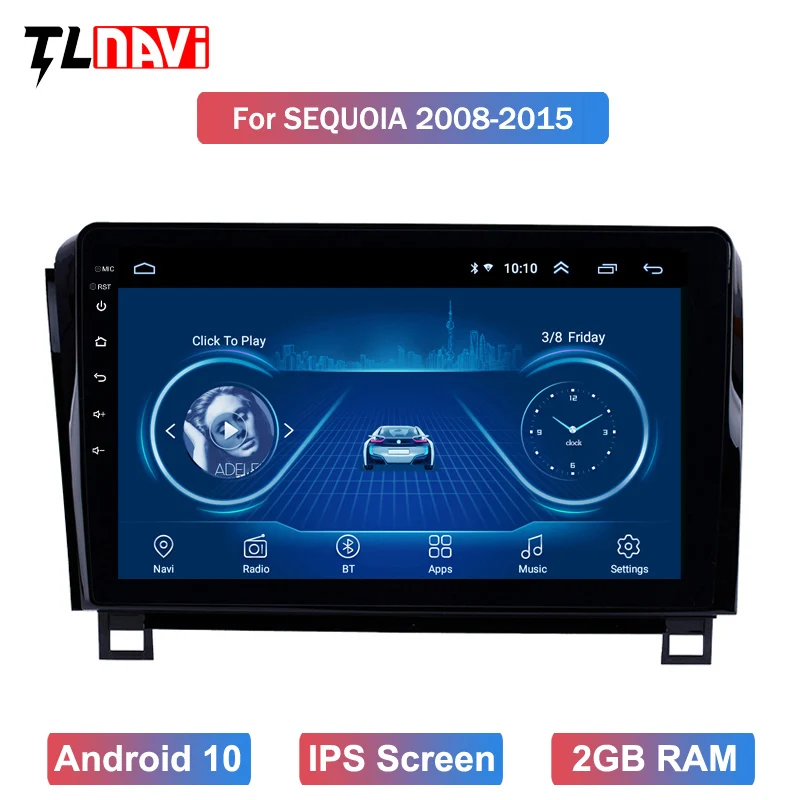 Автомагнитола на Android 10 для 1Toyota Tundra 2007 2013 Sequoia 2008 2018 мультимедийный автомобильный