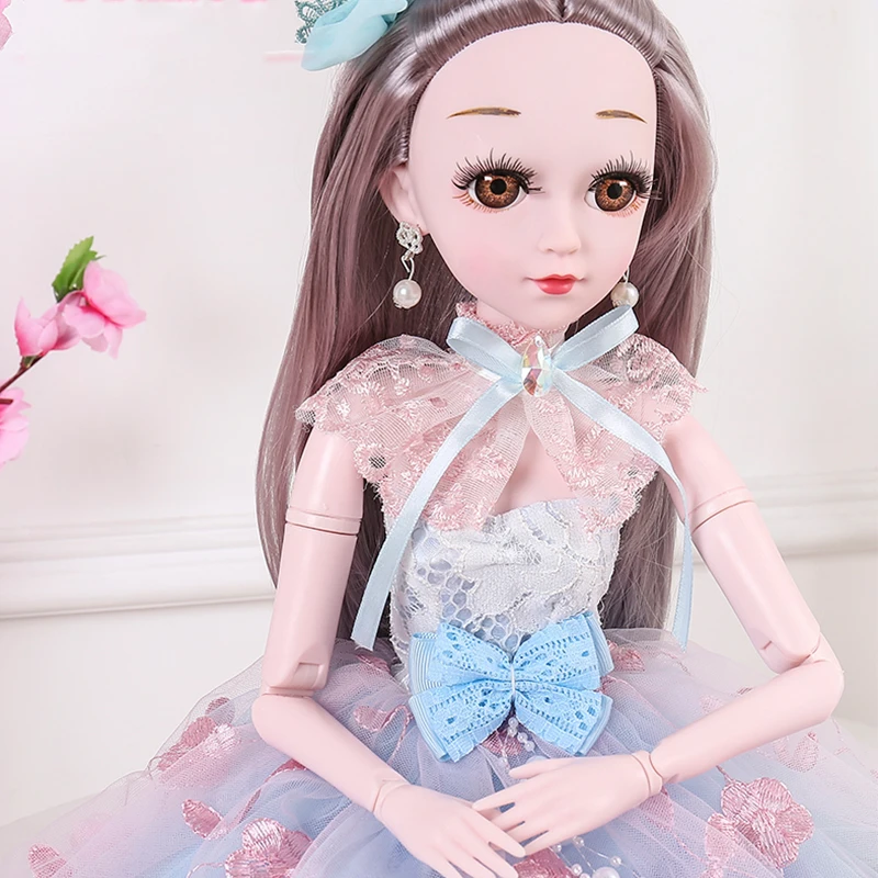 1 комплект, 60 см, BJD куклы, игрушки с одеждой, 3D глаза, свадебное платье для вечеринки, обувь для девочек, кукла, аксессуары, куклы, игрушки для девочек