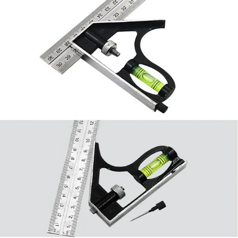 Regla de Ángulo Cuadrado de combinación profesional, 300mm(12 