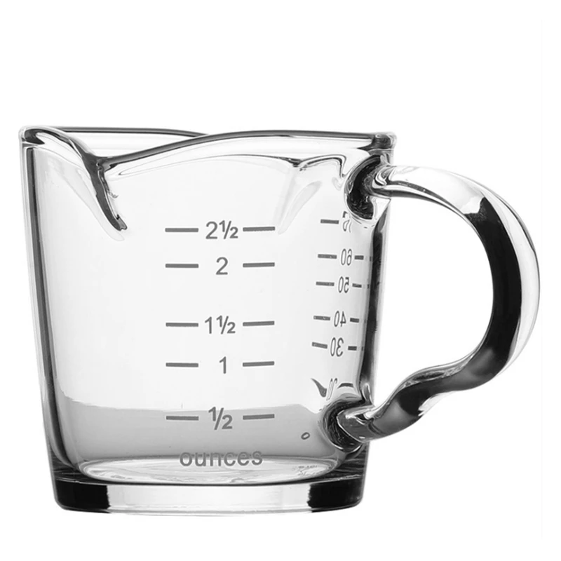 

Small Espresso Glass coffee mug with Handle tea mug kitchen tool