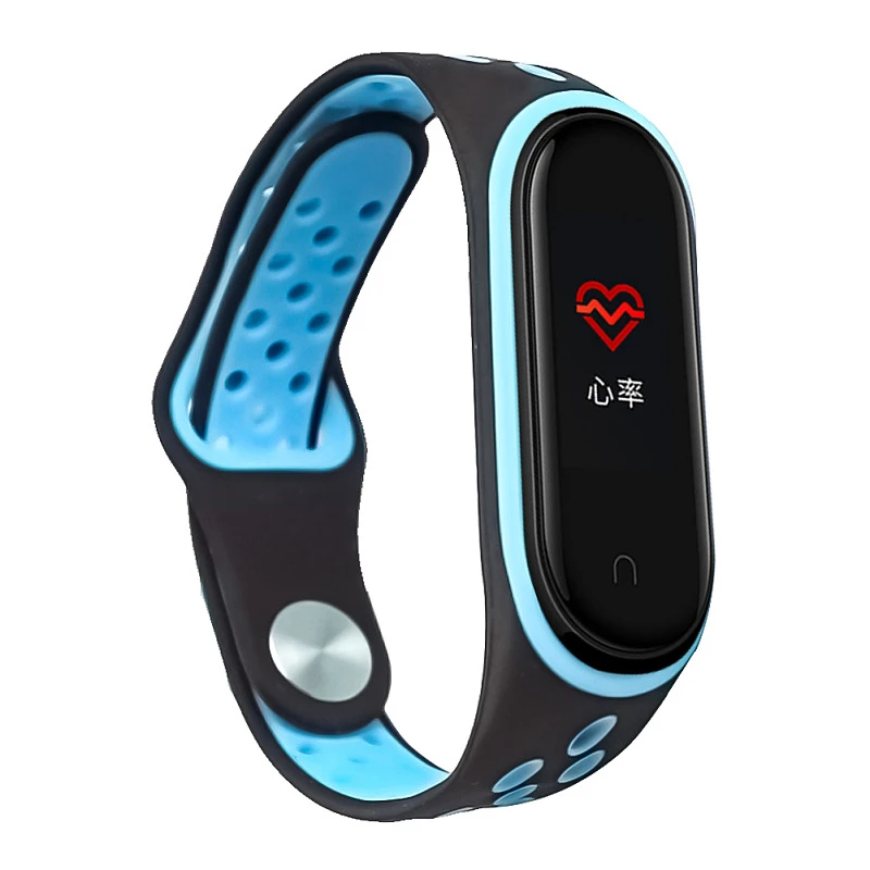 Спортивный Браслет mi Band 3 ремешок на запястье для Xiaomi band 4 спортивный силиконовый