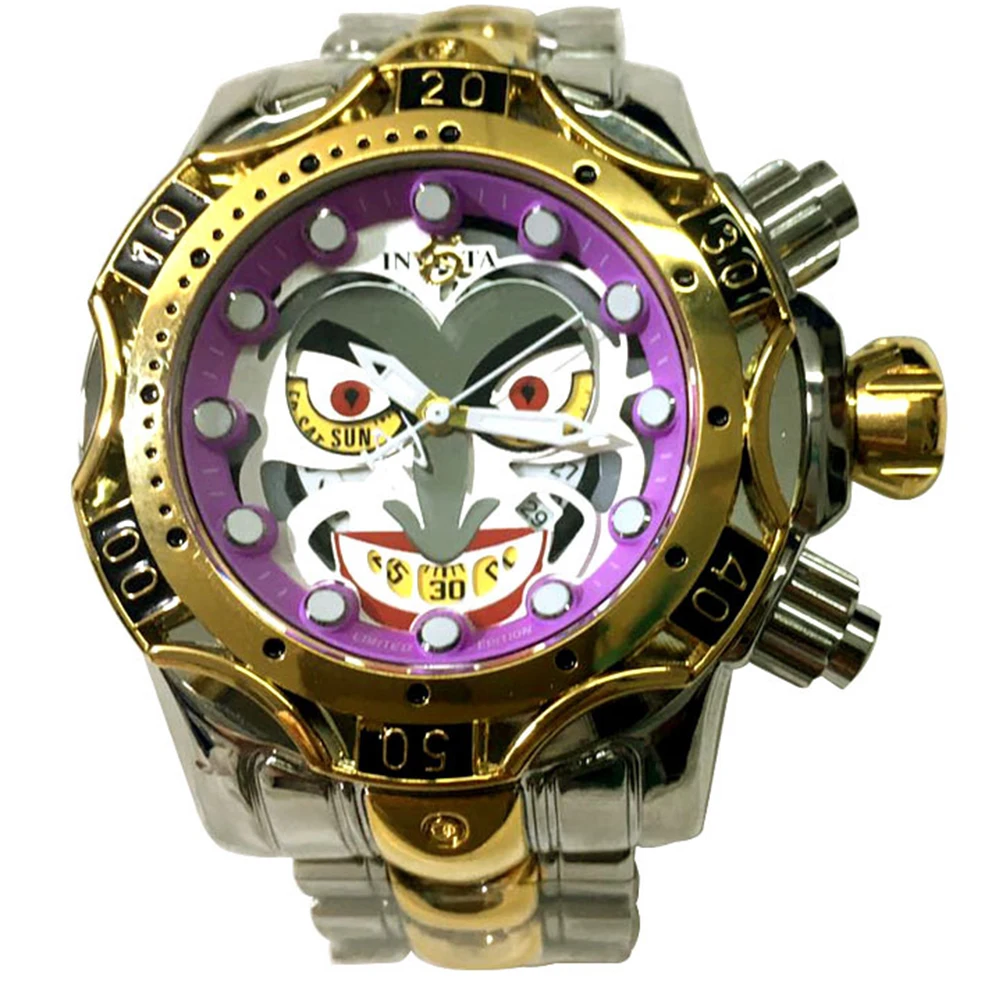 

Top Brand Invincible Joker Men Quartz Wrist Watch Luminous Undefeated Luxury AAA Watch Invicto Reloj De Hombre For Dropshipping