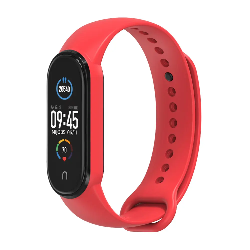 Ремешок силиконовый для Mi Band 3 4 5 наручный смарт браслет Xiaomi 5|Смарт-аксессуары| |