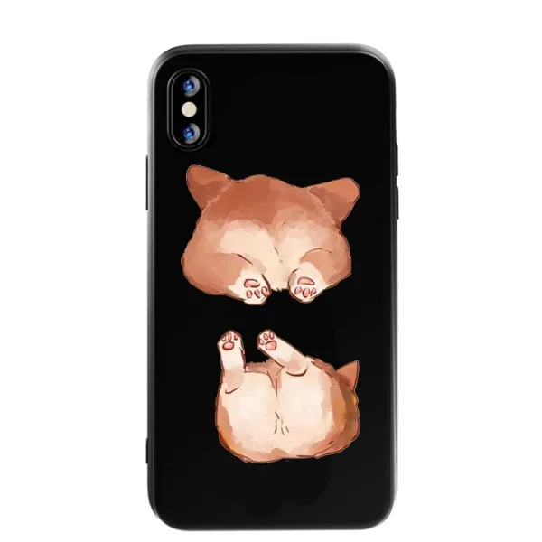 Чехол для телефона torgi черный мягкий силиконовый чехол iPhone XS 7 5 5S SE 6 6S 8 Plus X XR MAX |