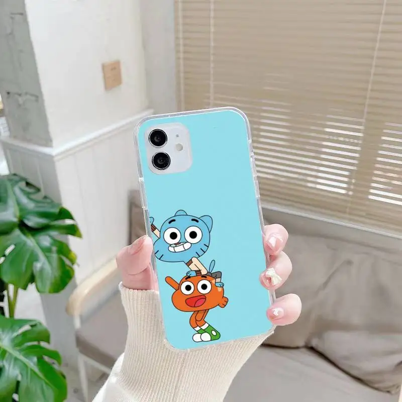 

the Amazing World Gumball gumball Phone Case For Samsung S10 S20 Note20 A71 S6 Plus S20Fe lite Transparent Nax Fundas Cover