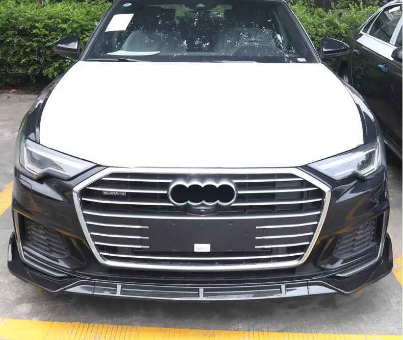 Защитный диффузор для заднего бампера Audi A6 ABS 2019-2020 комплект корпуса бампер