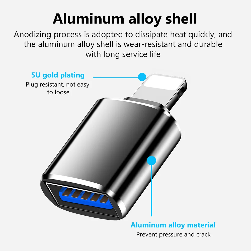 OTG 3 в 1 адаптер Type C Micro USB кабель для Apple iPhone Подходит Мобильный телефон 0 U диск кард
