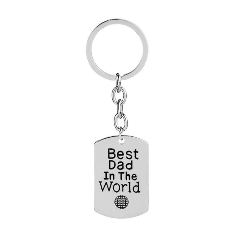 Брелоки для папы из нержавеющей стали брелоки мужчин подарок на день рождения