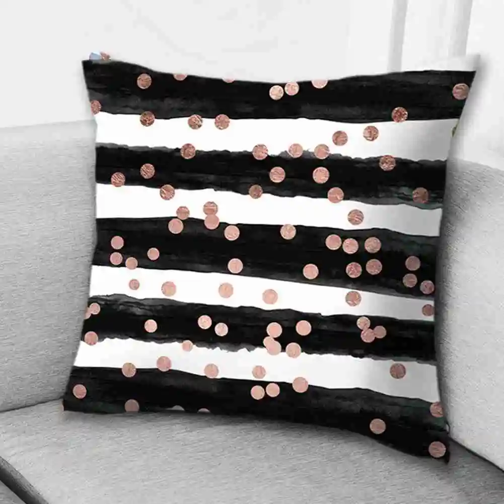 

Marble Geometric Rose Golden Decorative Pillowcase Cover Pillow Decoration Throw Pillowcover Polyester Sofa Cushion Q7H0