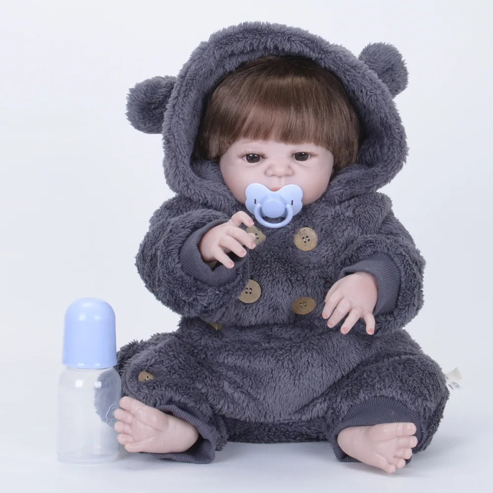 Полностью силиконовая виниловая Реалистичная кукла Reborn Девочка Младенцы Куклы 23 дюймов 58 см реалистичные принцесса детские игрушки подарок на день рождения