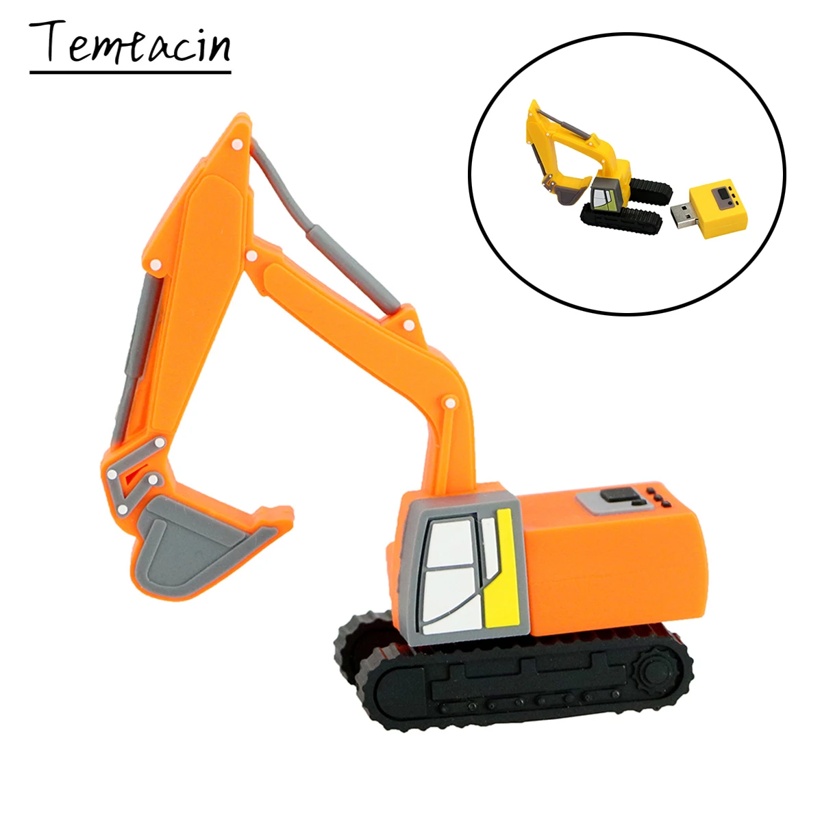 

Драйвер ручки Мультяшный экскаватор Pendrive 256GB 128GB 64GB 32GB 16GB 8GB 4GB Cle USB Flash Drive Memoria USB 2.0 Memory Stick Disk