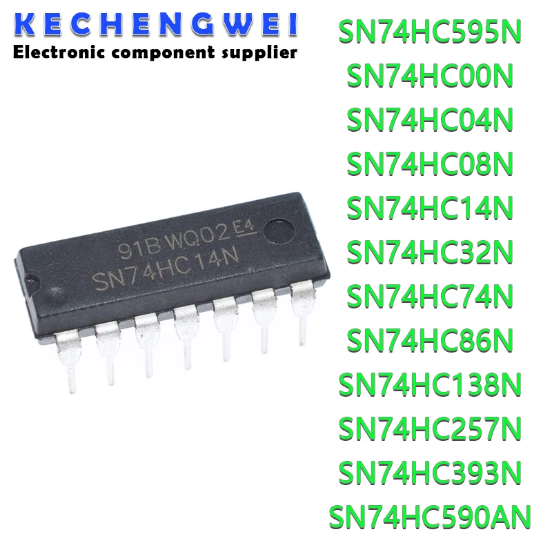 

10 шт., SN74HC595N DIP16 DIP 74HC595N 74HC595 DIP-16