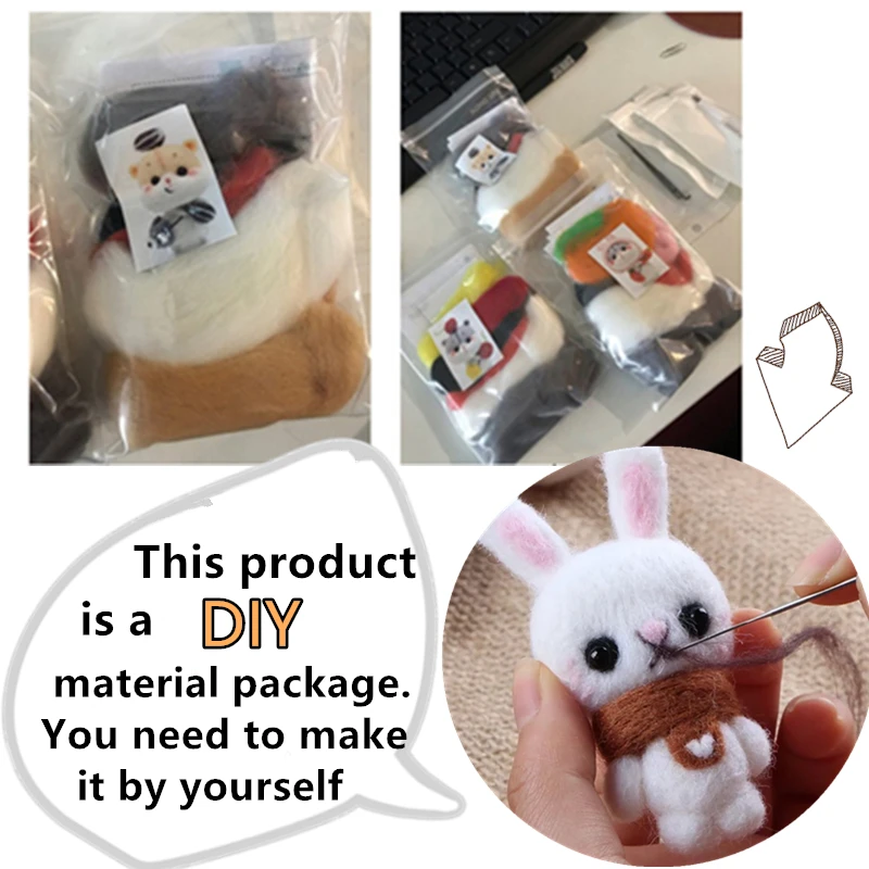 Игла DIY валяные Животные Детская мышь Крестный отец мыши стильная Войлочная