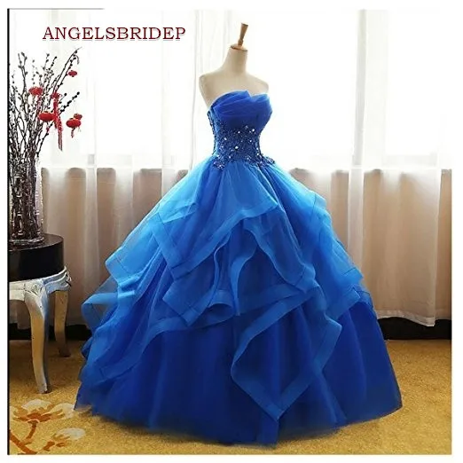 Роскошное бальное платье Quinceanera топ многослойное из фатина с оборками богемное