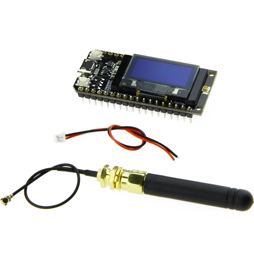 

LILYGO®TTGO LORA32 V1.0 868/915 МГц ESP32 LoRa OLED 0,96 дюймов Дисплей Bluetooth WI-FI ESP32 ESP-32 модулей со встроенной антенной
