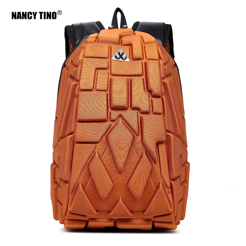 

NANCY TINO 9.7in Travel Backpack Outdoor Waterproof Personality Sports School Bag Physiologically Curved Back with USB Port