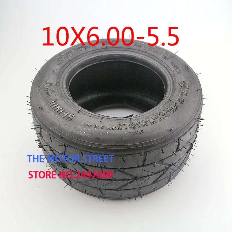 10-дюймовая Расширенная шина 10x6.00-5.5 бескамерная для мотоцикла wheel 10x6.00-5 5 вакуумной