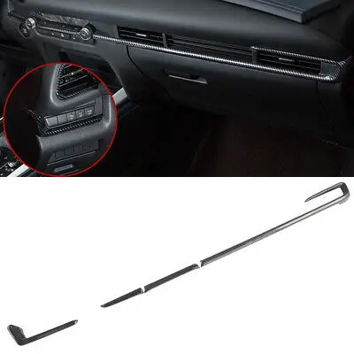 

Carbon Fiber Look Center Console Stripe Cover Trim 4pcs For Mazda CX-30 19-20