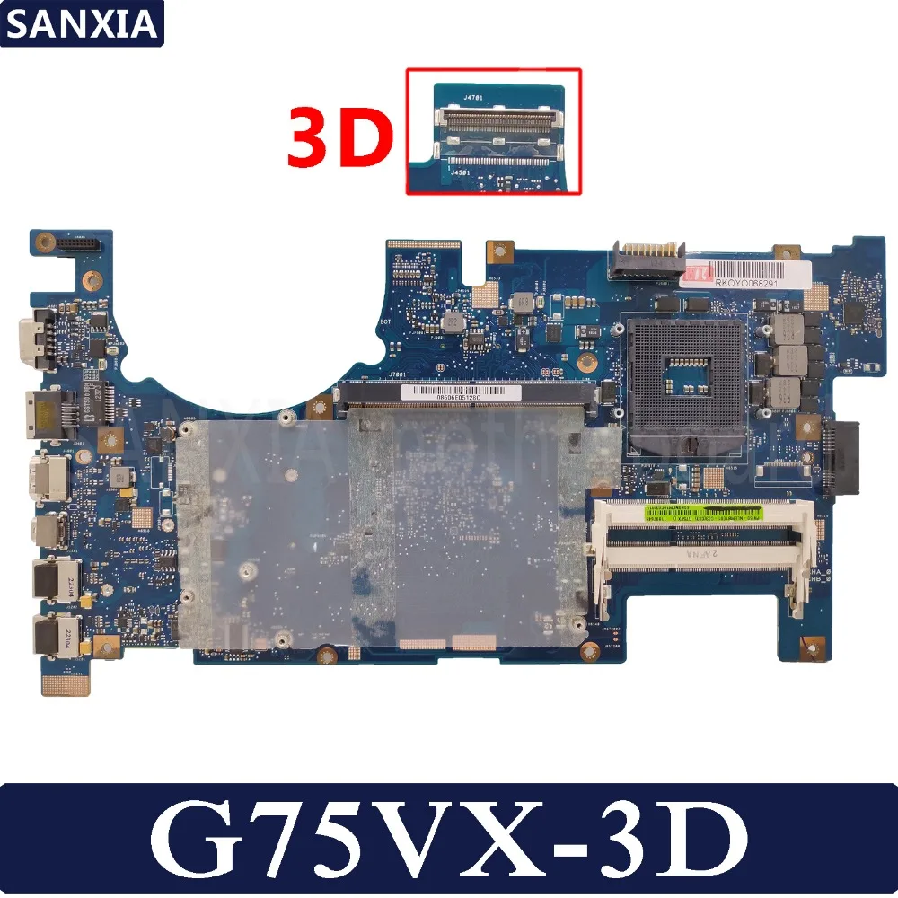 

KEFU G75VX Laptop motherboard for ASUS ROG G75V original mainboard HM77 3D