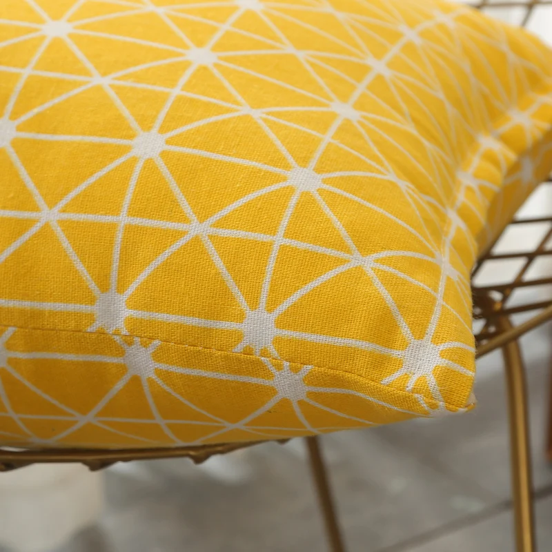 Simple Fashion Throw Pillow Cushion Bolster With Core Pillowcase Linen Print Home Office Chair Waist Car Sofa 40*40CM | Дом и сад
