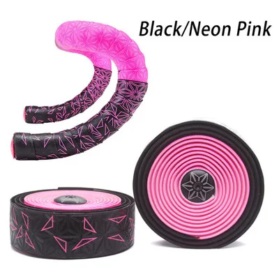black and pink Supacaz обмотка руля велосипеда супер липкая дорожная Ручка велосипеда обмотка руля s многоцветная опционально - Цвет: black and pink